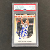 2011-12 NBA Hoops #173 Byron Mullens Signed Card AUTO PSA Slabbed Bobcats