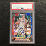 2017-18 Panini Prizm Red White Blue #178 Jon Leuer Signed Card AUTO 10 PSA Slabbed Pistons