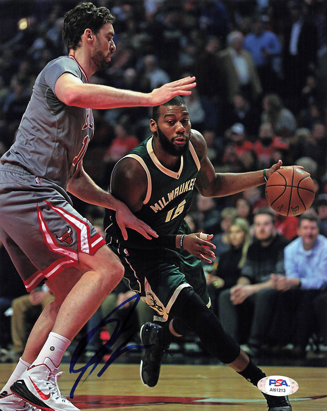 Greg Monroe signed 8x10 photo PSA/DNA Milwaukee Bucks Autographed