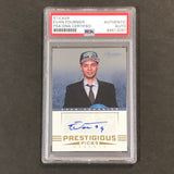 2012-13 Panini Prestige Prestigious Picks #64 Evan Fournier Signed Card AUTO PSA Slabbed Nuggets
