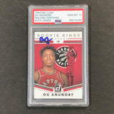 2017-18 Donruss Rookie Kings #23 Og Anunoby Signed Card AUTO 10 PSA Slabbed Raptors