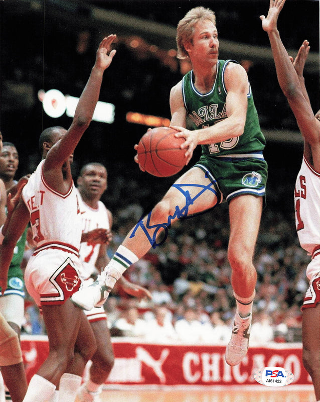 BRAD DAVIS signed 8x10 Photo PSA/DNA Dallas Mavericks Autographed