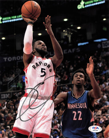 DeMarre Carroll signed 8x10 photo PSA/DNA Toronto Raptors Spurs Autographed