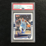 2020-21 Panini Donruss #126 Malik Beasley Signed Card AUTO PSA/DNA Slabbed Timberwolves