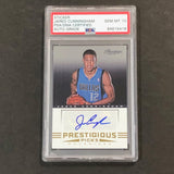 2012-13 Panini Prestige Prestigious Picks #68 Jared Cunningham Signed Card AUTO 10 PSA Slabbed Mavericks