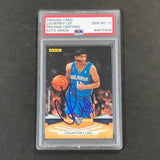 2009-10 Panini Basketball #15 Courtney Lee Signed Card AUTO 10 PSA Slabbed New Jersey Nets