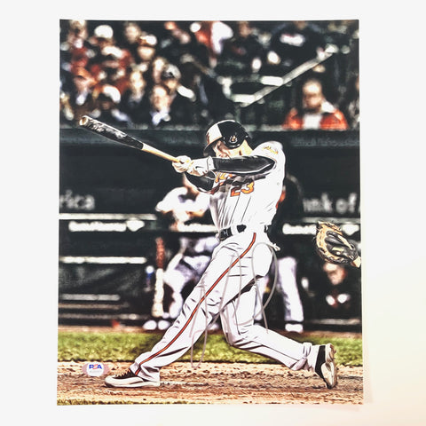 Joey Rickard signed 11x14 photo PSA/DNA Baltimore Orioles Autographed