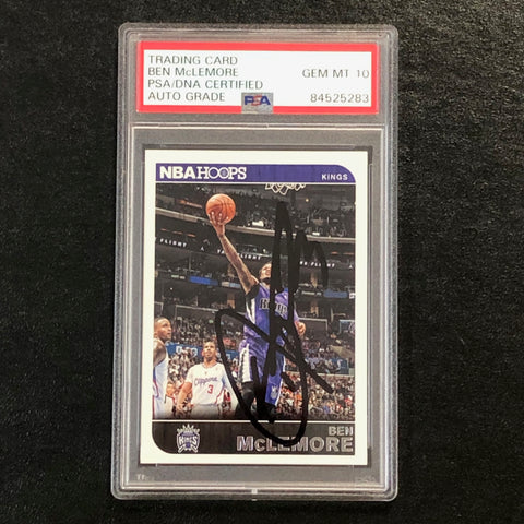 2014-15 NBA Hoops #216 Ben McLemore Signed Card AUTO 10 PSA Slabbed Kings