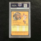 1991-92 Fleer #65 Tim Hardaway Signed Card AUTO PSA Slabbed Warriors