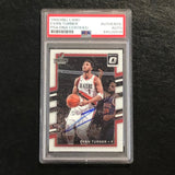 2017-18 Donruss Optic #124 Evan Turner Signed Card AUTO PSA Slabbed Trailblazers