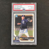 2018 Bowman Chrome #BCP115 Cal Quantrill Signed Card PSA Slabbed Auto Padres