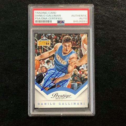 2013-14 Panini Prestige #71 Danilo Gallinari Signed AUTO PSA Slabbed Nuggets