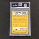 2017 Topps Heritage Minors #85 Logan Allen Signed Card PSA Slabbed Auto Padres