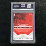 2013-14 Panini Prestige #24 Wesley Matthews Signed Card AUTO PSA Slabbed