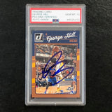 2016-17 Donruss Basketball #51 George Hill Signed Card Auto 10 PSA Slabbed Jazz