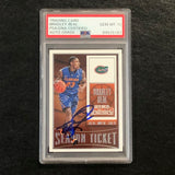 2015-16 Contenders Draft Picks #12 Bradley Beal Signed Card AUTO 10 PSA Slabbed Florida