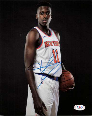 Frank Ntilikina signed 8x10 photo PSA/DNA New York Knicks Autographed