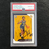 2018-19 NBA Hoops #267 Aaron Holiday Signed Rookie Card AUTO 10 PSA Slabbed RC Pacers