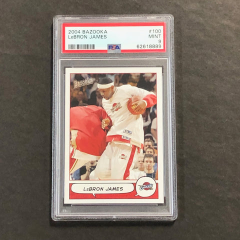 2004 Bazooka #100 Lebron James PSA 9 MINT Cavaliers