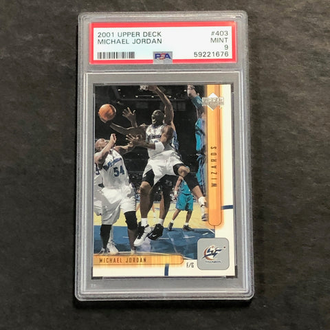 2001 Upper Deck #403 Michael Jordan PSA 9 Mint Bulls