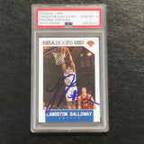 2015-16 NBA Hoops #4 Langston Galloway Signed Card AUTO 10 PSA Slabbed Knicks