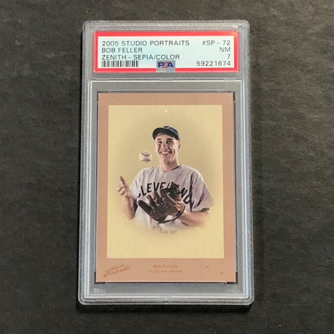 2005 Studio Portraits #SP-72 Bob Feller PSA 7 NM Zenith-Sepia/Color