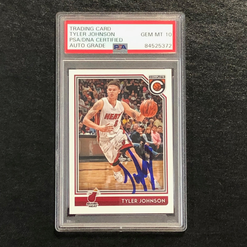 2016-17 Panini Complete #112 Tyler Johnson Signed Card AUTO 10 PSA Slabbed Heat