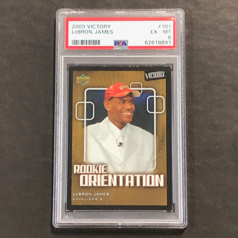 2003 Victory #101 Lebron James PSA 6 EX-MT Cavaliers