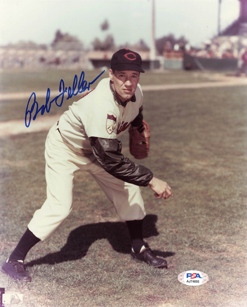 Bob Feller signed 8x10 photo PSA/DNA Cleveland Autographed 1937