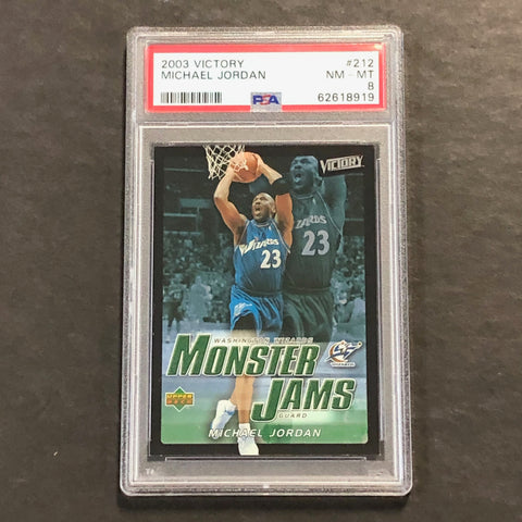2003 Victory #212 Michael Jordan PSA 8 NM-MT Wizards