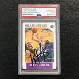 2015-16 NBA Hoops #182 Kosta Koufos signed Card Auto PSA Slabbed Kings