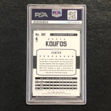 2015-16 NBA Hoops #182 Kosta Koufos signed Card Auto PSA Slabbed Kings