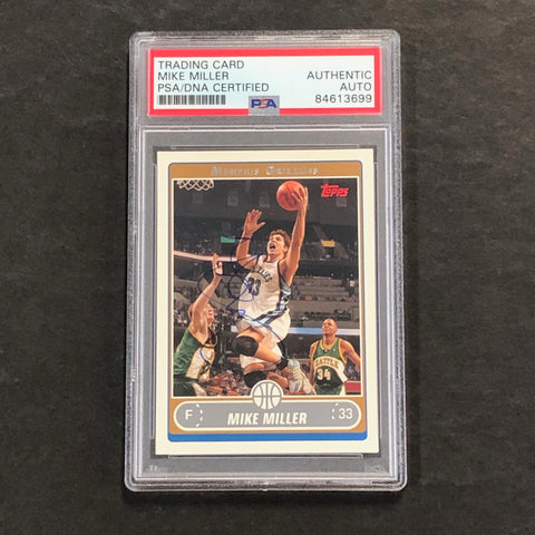 2006-07 Topps #142 Mike Miller Signed Card AUTO PSA Slabbed Grizzlies