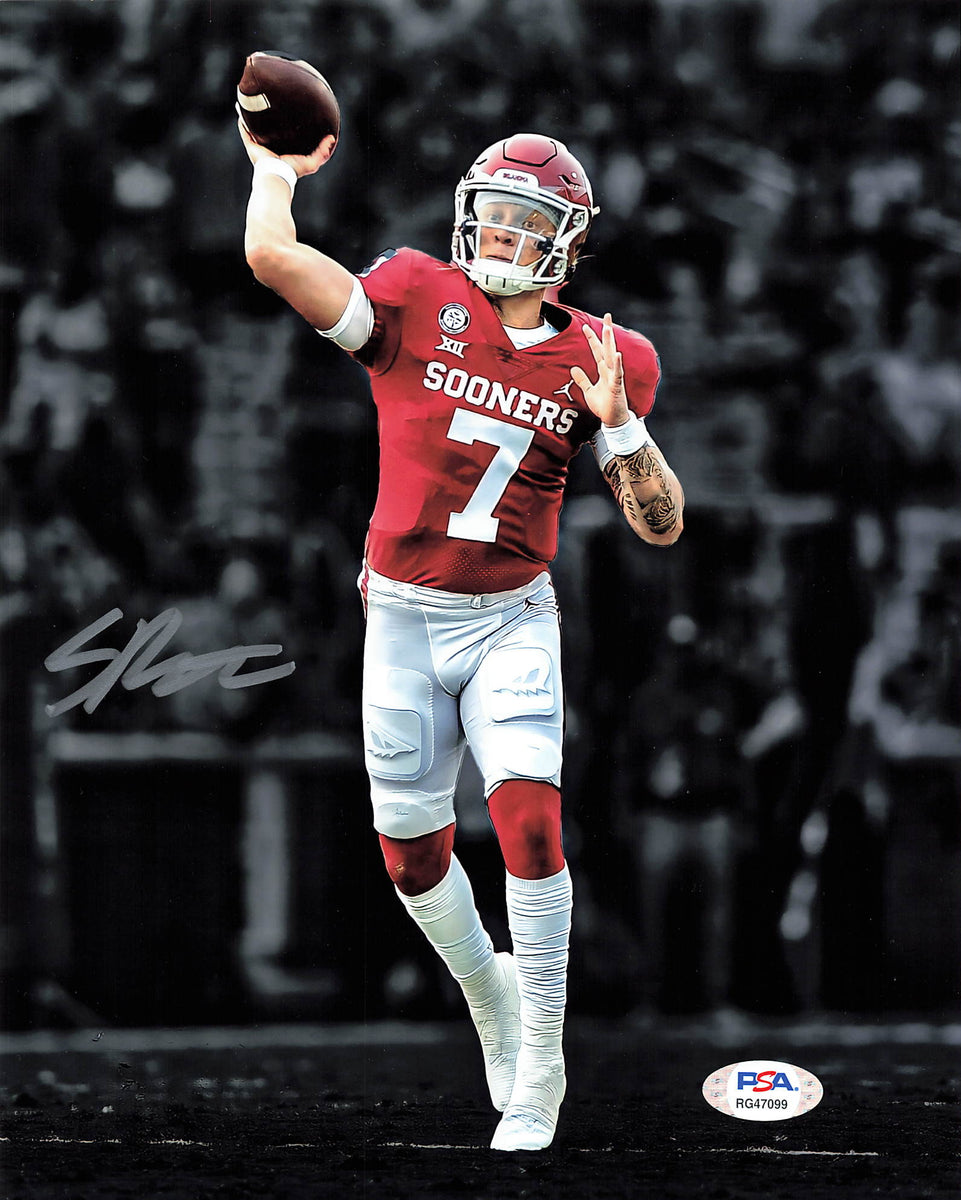 Spencer Rattler Signed 8x10 Photo PSA/DNA Oklahoma Sooners Autographed ...