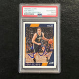 2016-17 NBA Hoops #196 Joe Ingles Signed Card AUTO PSA Slabbed Jazz