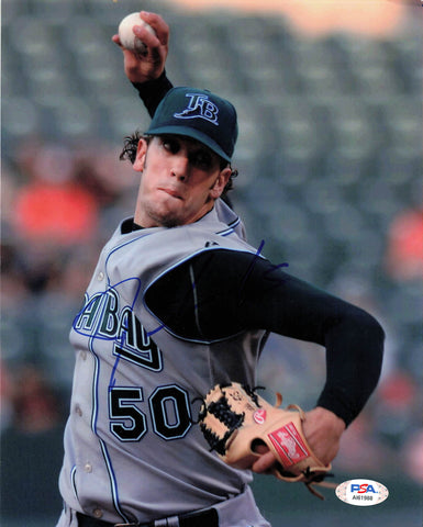 JAMES SHIELDS signed 8x10 photo PSA/DNA Autographed Tampa Bay Rays