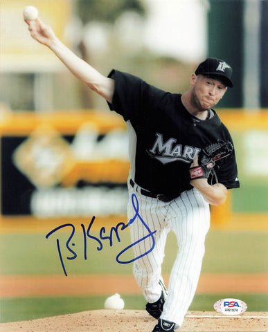 BOBBY KEPPEL signed 8x10 photo PSA/DNA Florida Miami Marlins Autographed