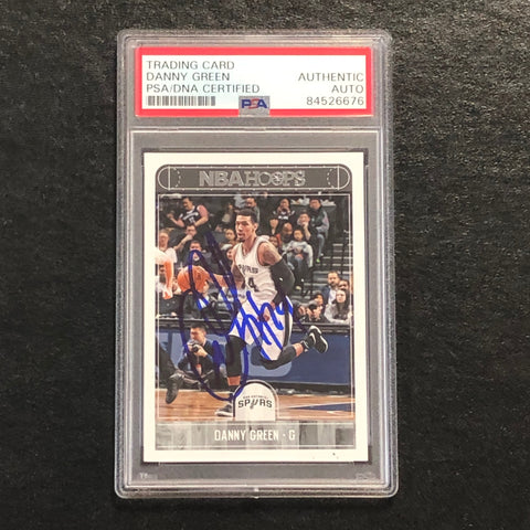 2017-18 NBA Hoops #197 Danny Green Signed Card AUTO PSA Slabbed Spurs