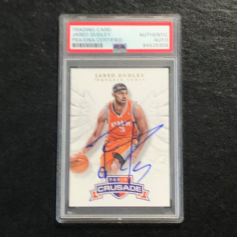 2012-13 Panini Crusade #37 Jared Dudley Signed Card AUTO PSA Slabbed Suns