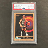 1990-91 Skybox Basketball #62 Brad Davis Signed Card AUTO 10 PSA Slabbed Mavericks