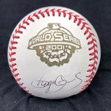 ROGER CLEMENS signed 2001 WS Baseball PSA/DNA New York Yankees
