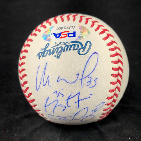 MATT ADAMS MICHAEL WACHA signed baseball PSA/DNA St. Louis Cardinals autographed