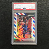 2018-19 Panini Prizm Red White Blue #86 Mike Conley signed Auto Card PSA/DNA Slabbed Grizzlies