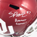 Spencer Rattler Signed Full Size Speed Helmet PSA/DNA Oklahoma Sooners Autographed