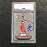 2015-16 Panini Prizm #309 Kelly Oubre Jr. Signed Card AUTO PSA Slabbed RC Wizards