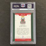 2013-14 NBA Hoops Action Shots #9 Brandon Knight Signed Card AUTO 10 PSA Slabbed Bucks