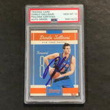 2010-11 Classics Timeless #57 Danilo Gallinari Signed Card AUTO 10 PSA Slabbed Knicks