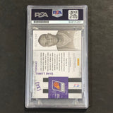 2010 Panini Rookies & Stars #3 Gani Lawal Signed Relic Card AUTO 10 PSA Slabbed Suns