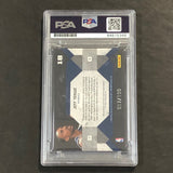 2009-10 PANINI THREADS ROOKIE PREVIEW #18 Jeff Teague Signed Relic Card AUTO 10 PSA Slabbed Hawks