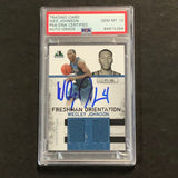 2010-11 Rookies & Stars Freshman Orientation #4 Wesley Johnson Signed Relic Card Auto 10 PSA Slabbed Timberwolves